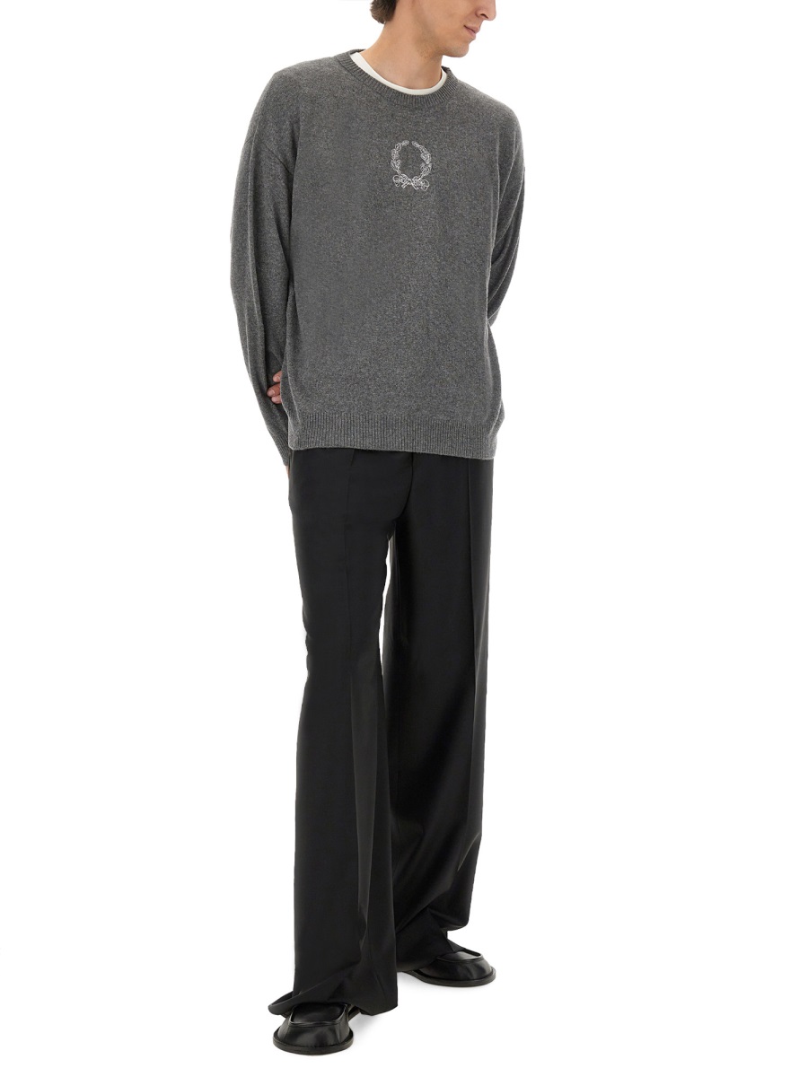 Moschino WOOL AND CASHMERE PULLOVER Grijs