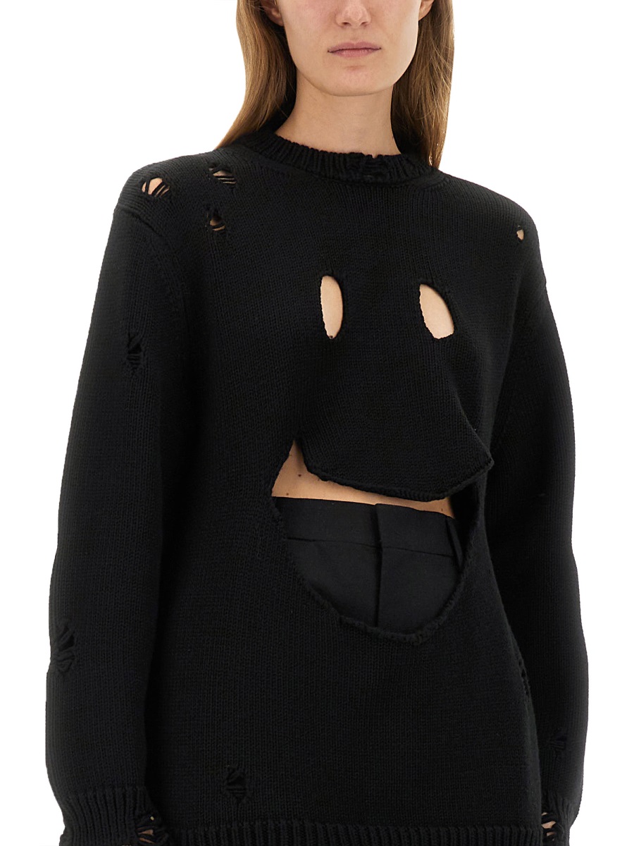 Moschino WOOL JERSEY. Zwart
