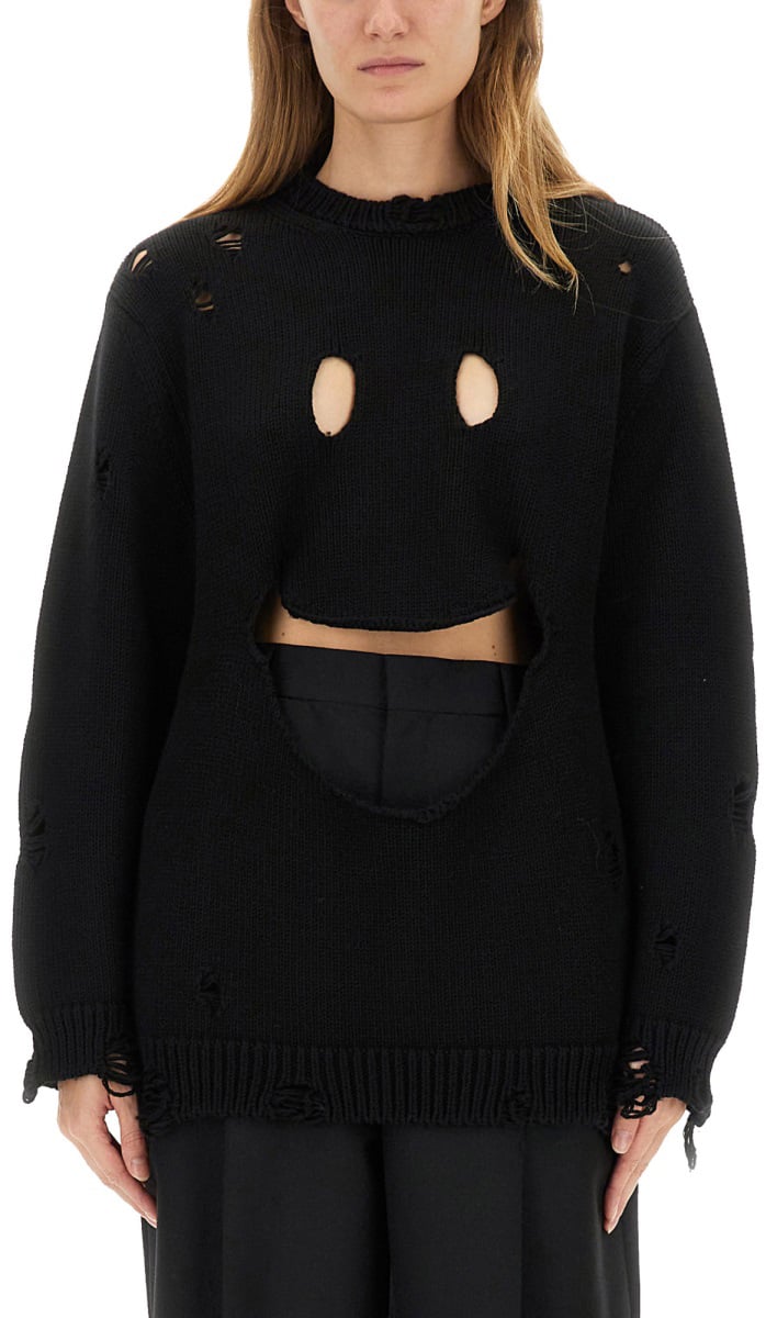 Moschino WOOL JERSEY. Zwart