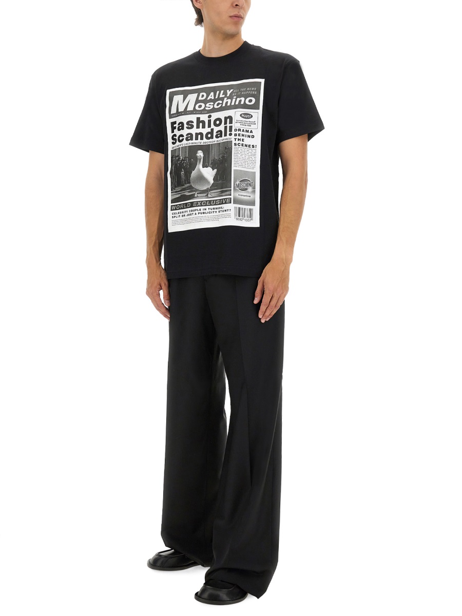 Moschino T-SHIRT WITH PRINT Zwart