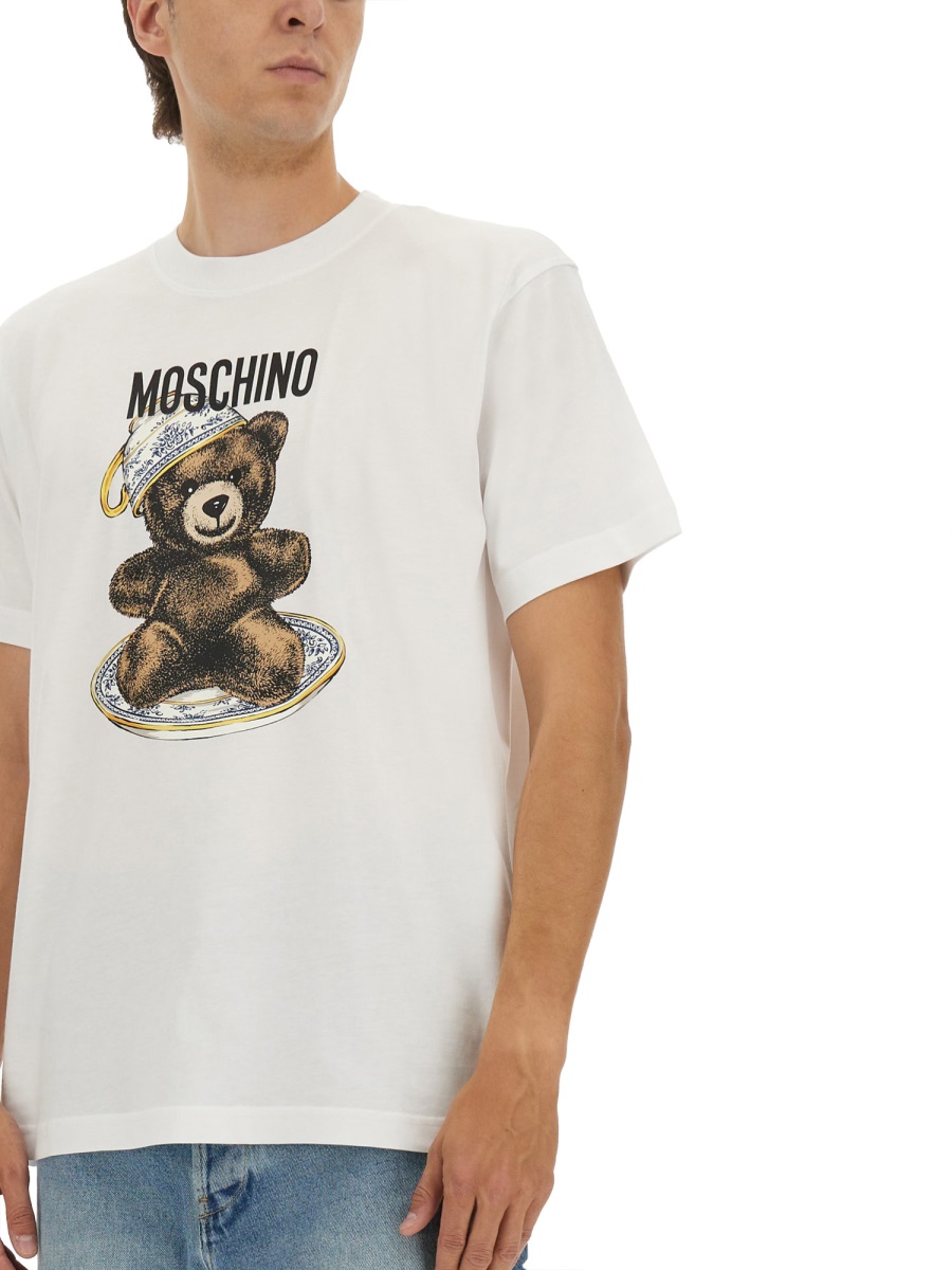 Moschino T-SHIRT WITH PRINT Wit