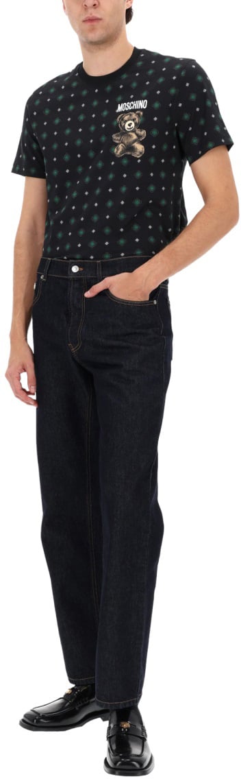 Moschino T-SHIRT WITH LOGO Zwart