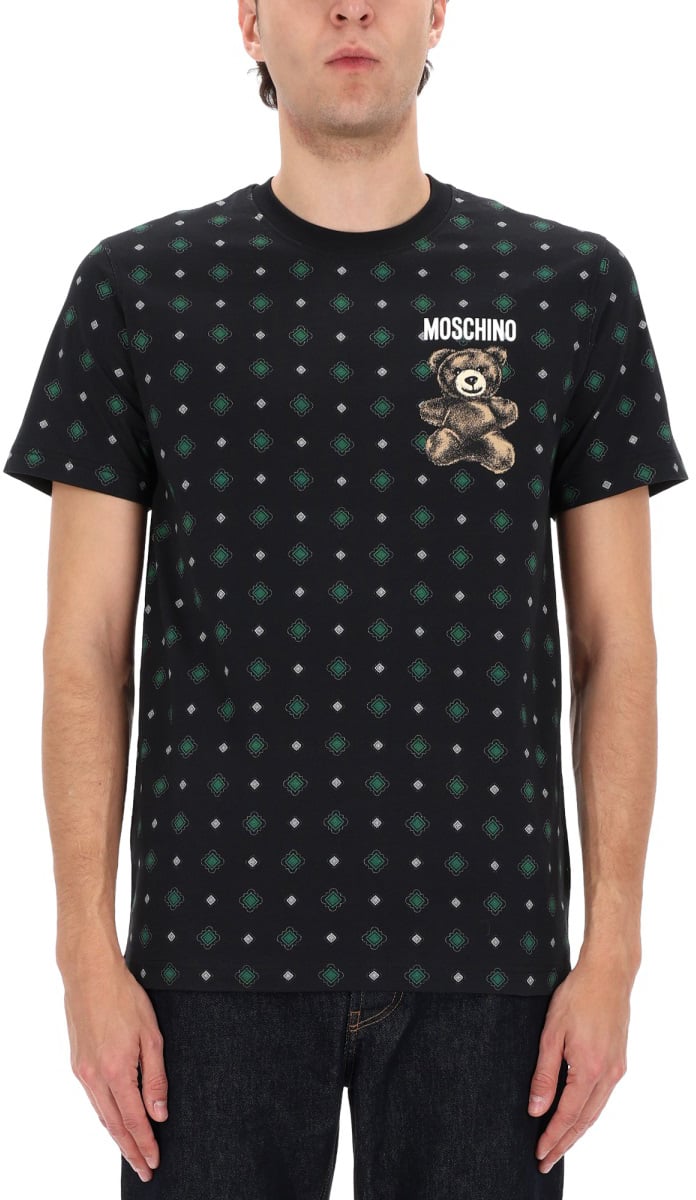 Moschino T-SHIRT WITH LOGO Zwart