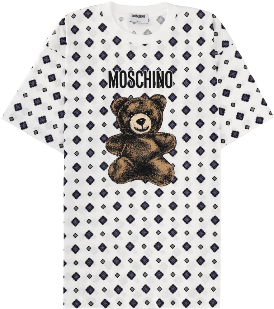 Moschino T-SHIRT WITH PRINT Wit