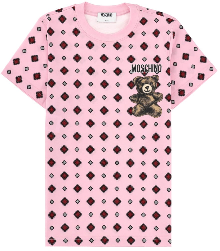 Moschino T-SHIRT WITH PRINT Roze