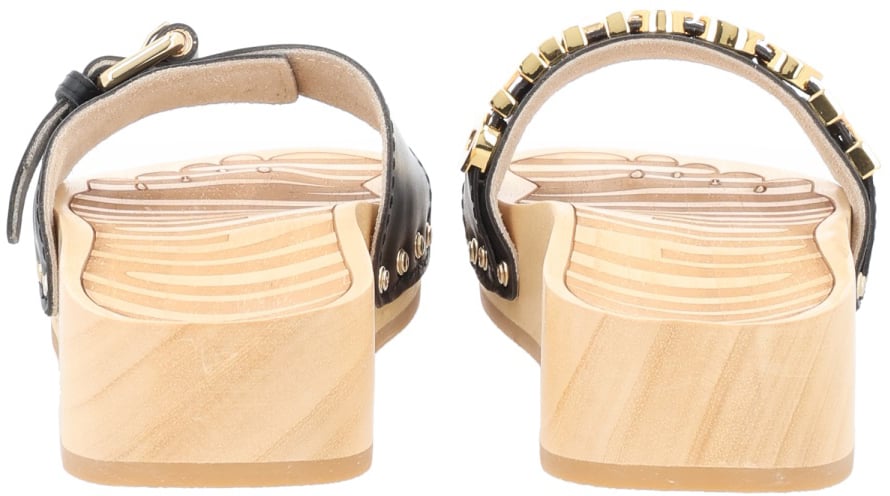 Moschino SANDALO CON LOGO Zwart