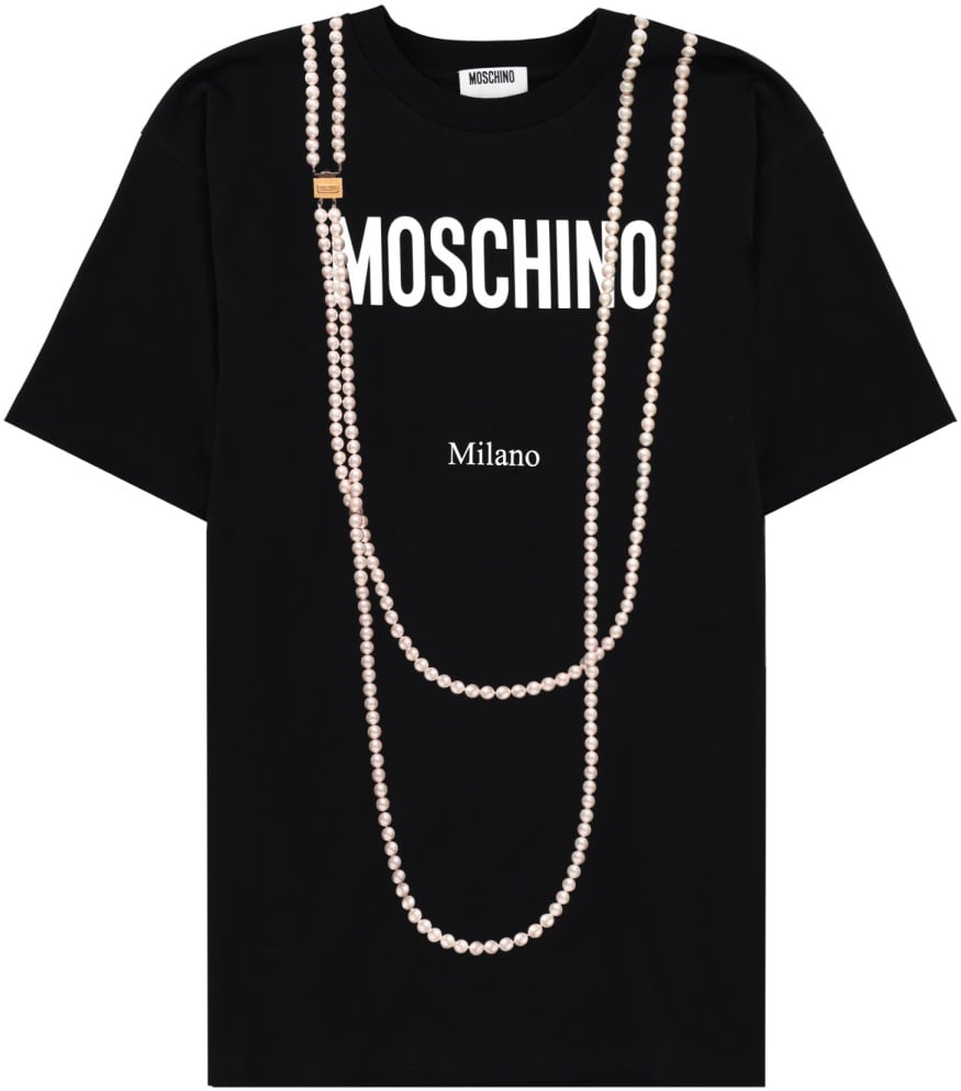 Moschino T-SHIRT WITH PRINT Zwart