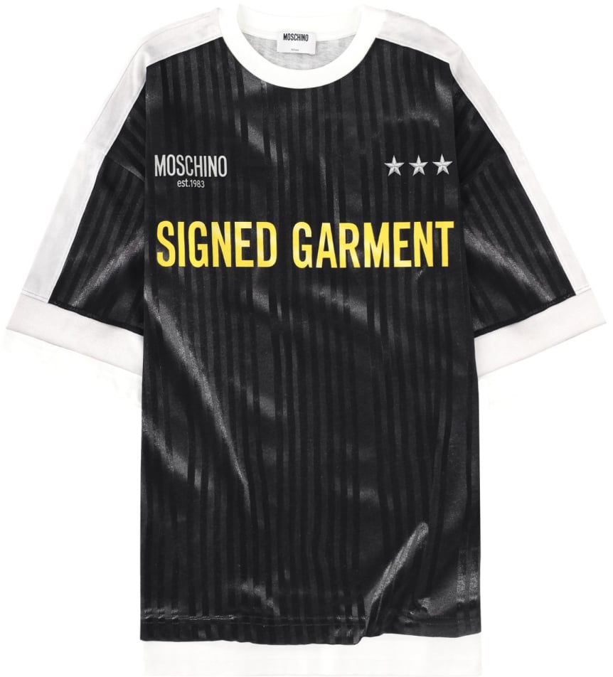 Moschino "SIGNED GARMENT" T-SHIRT Zwart