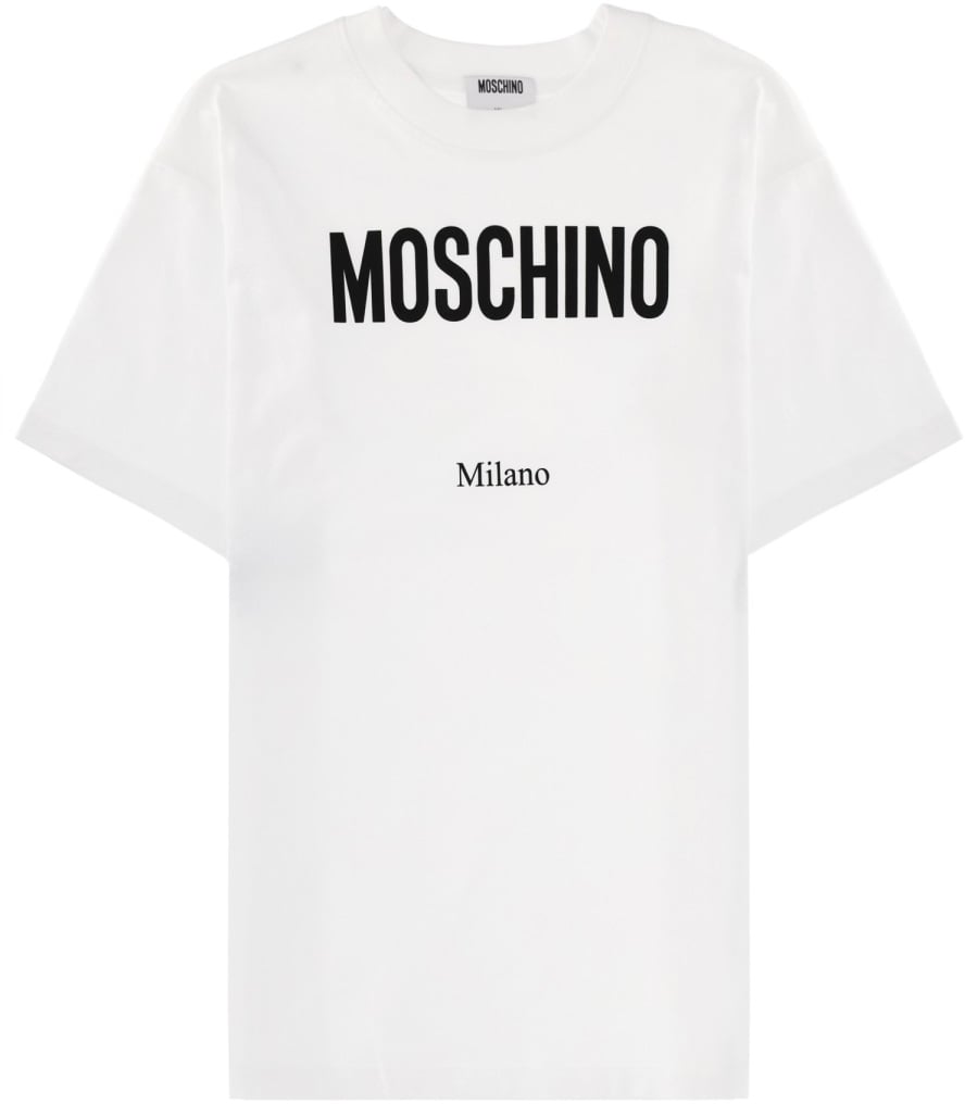 Moschino T-SHIRT WITH LOGO Wit