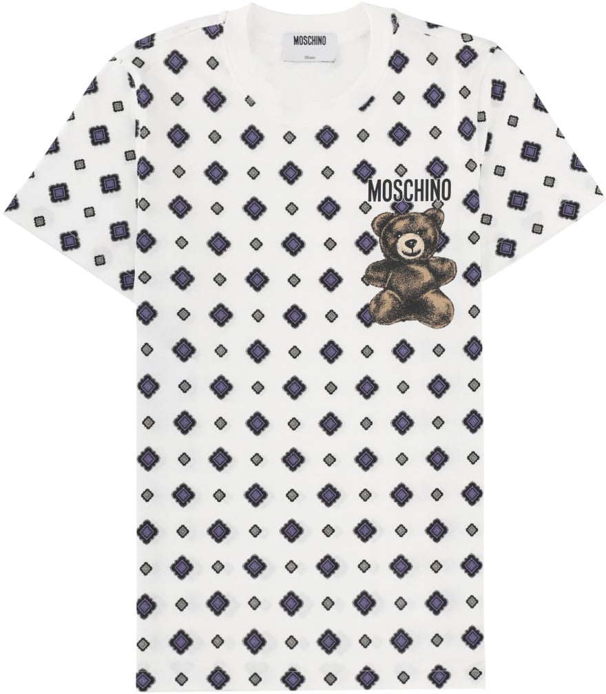 Moschino T-SHIRT WITH PRINT Wit