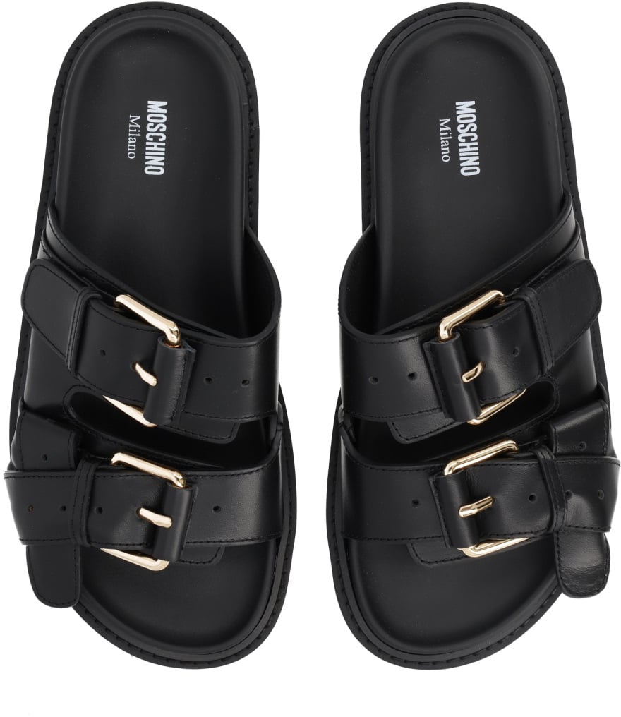 Moschino SANDALO "TIE-ME" Zwart