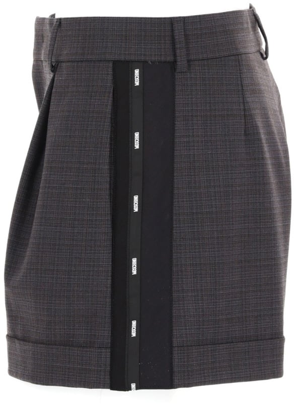 Moschino SHORTS WITH LOGO RIBBON Paars