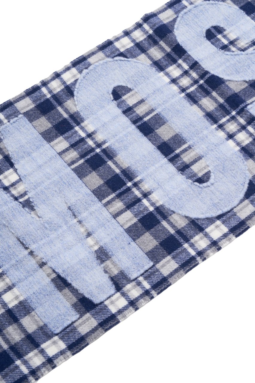 Moschino Scarf with logo print Blauw