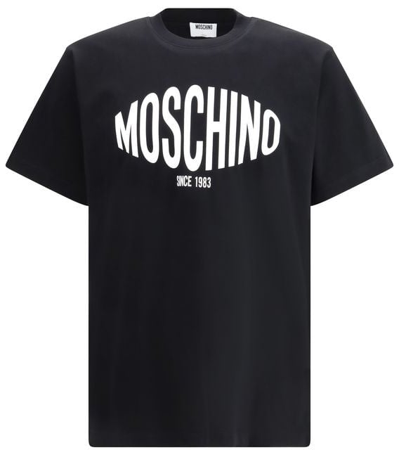 Moschino Black Cotton T-Shirt Zwart