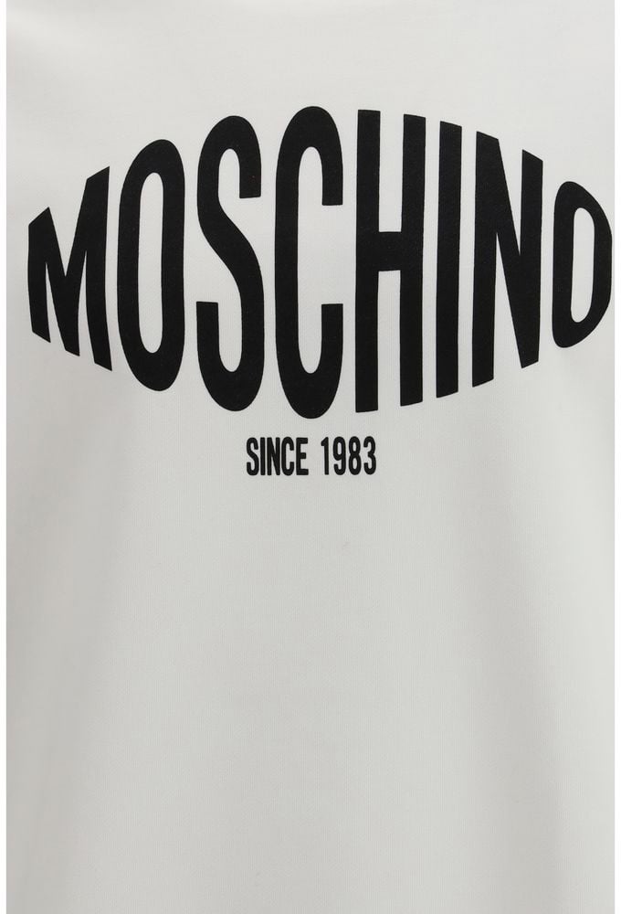 Moschino Moschino White Cotton Sweatshirt Wit