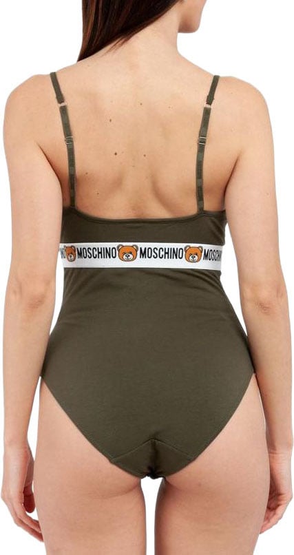 Moschino Bicolor Cotton Bodysuit Divers