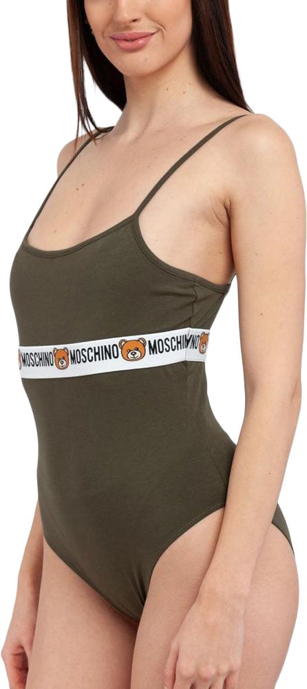Moschino Bicolor Cotton Bodysuit Divers