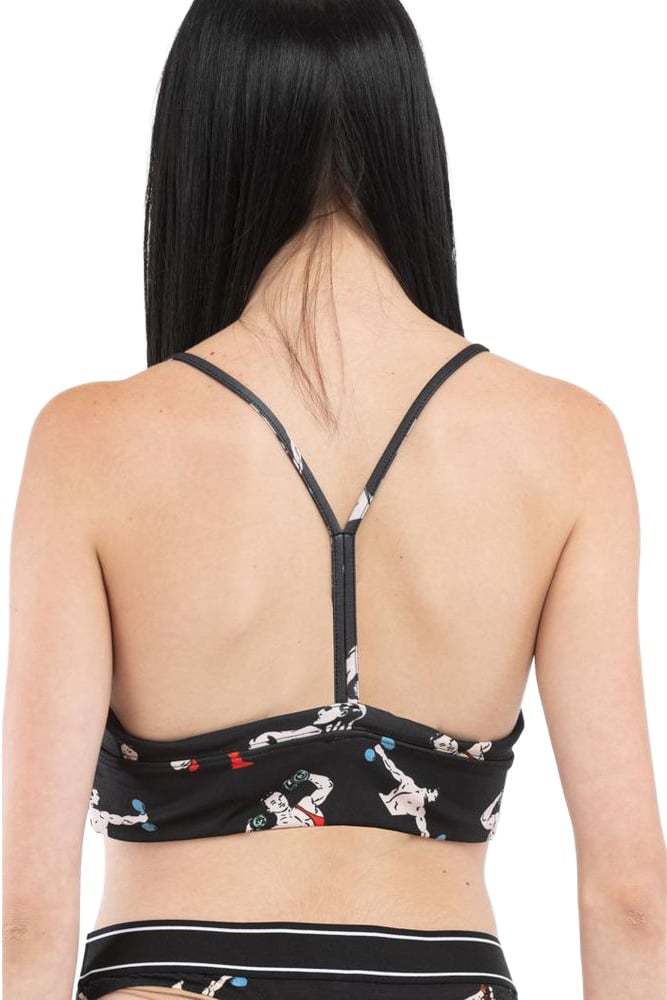 Moschino Moschino Black Polyester Tank Tops Zwart