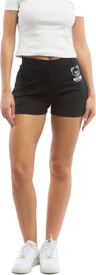Moschino Black Cotton Short And Mini Shorts Zwart