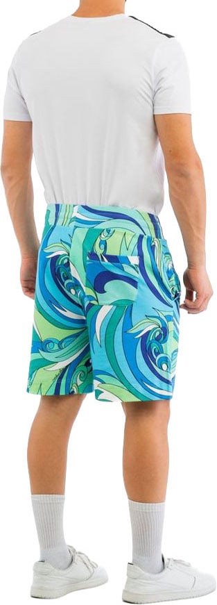 Moschino Multicolor Cotton Bermuda Shorts Divers
