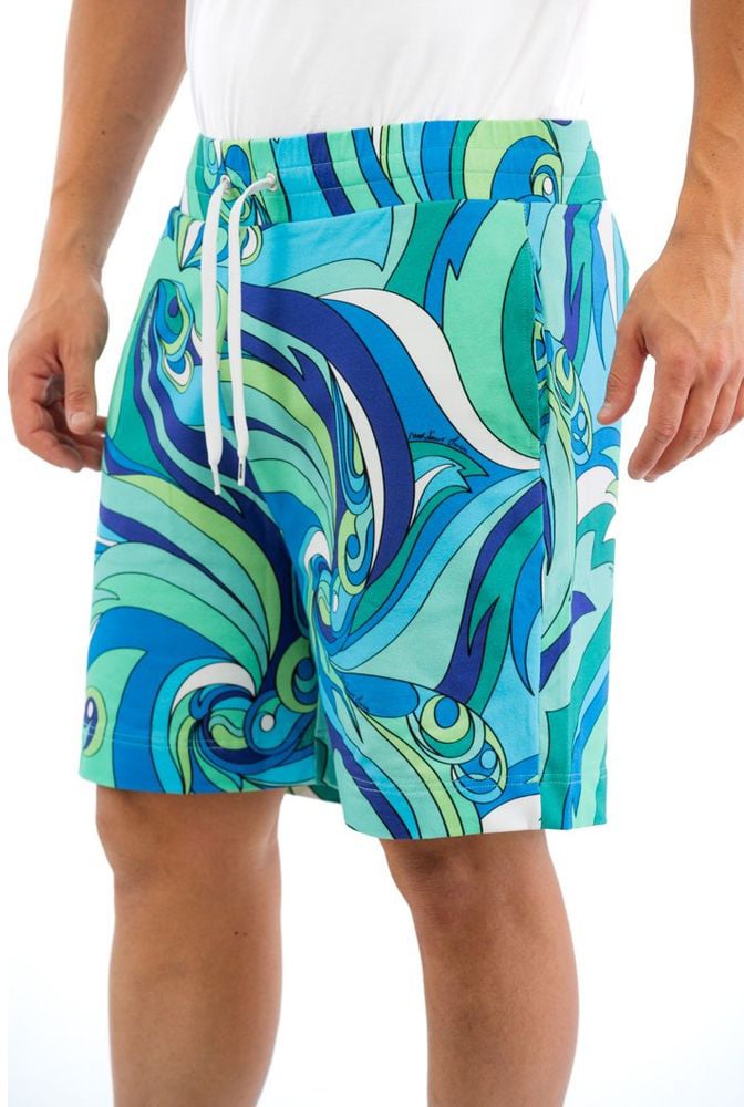 Moschino Multicolor Cotton Bermuda Shorts Divers