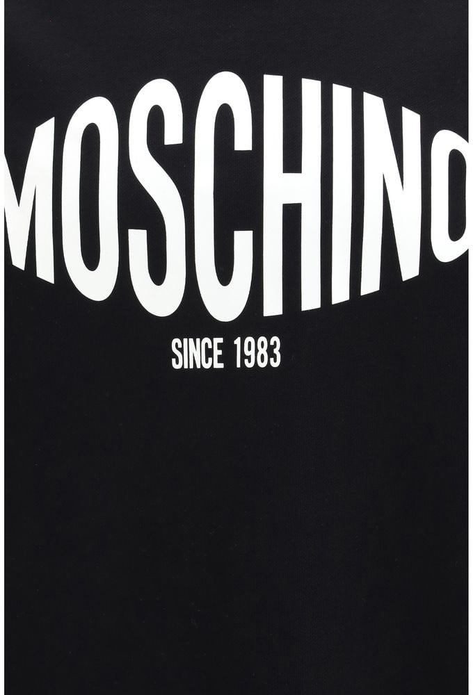 Moschino Moschino Black Cotton Sweatshirt Zwart