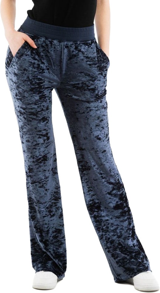 Moschino Moschino Blue Polyester Casual Pants Blauw
