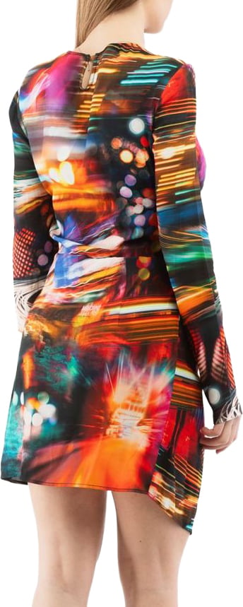 Moschino Multicolor Viscose Casual Dress Divers