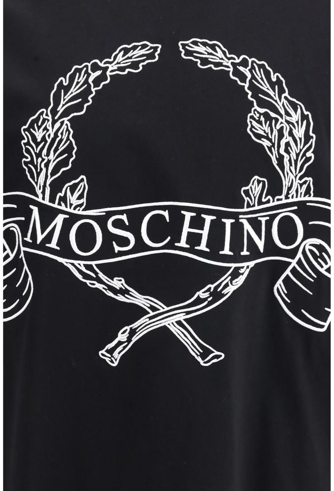 Moschino Black Cotton T-Shirt Zwart