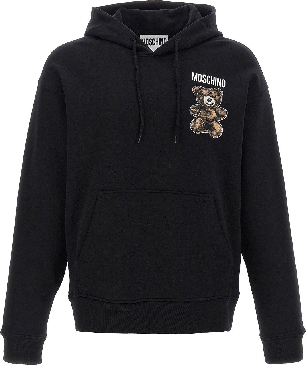 Moschino Black Cotton Sweatshirt Zwart