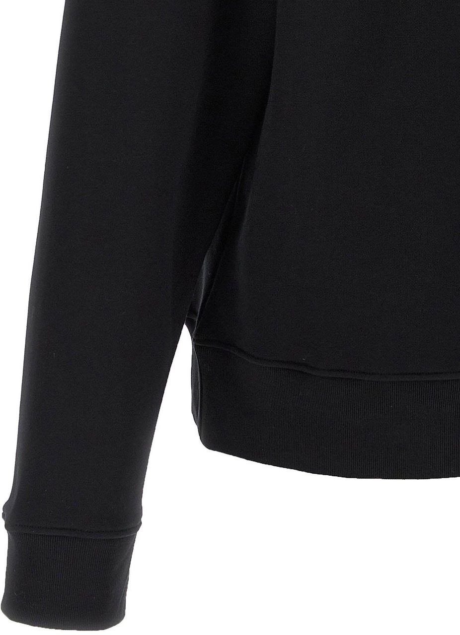 Moschino Black Cotton Sweatshirt Zwart