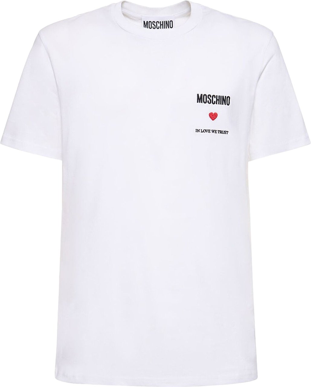 Moschino Couture In Love We Trust T-Shirt Wit