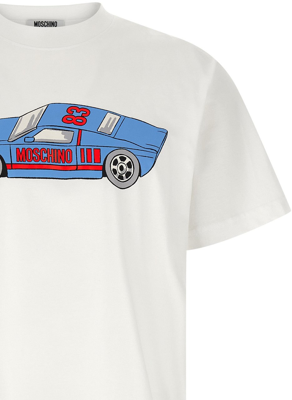 Moschino White Cotton T-Shirt Wit
