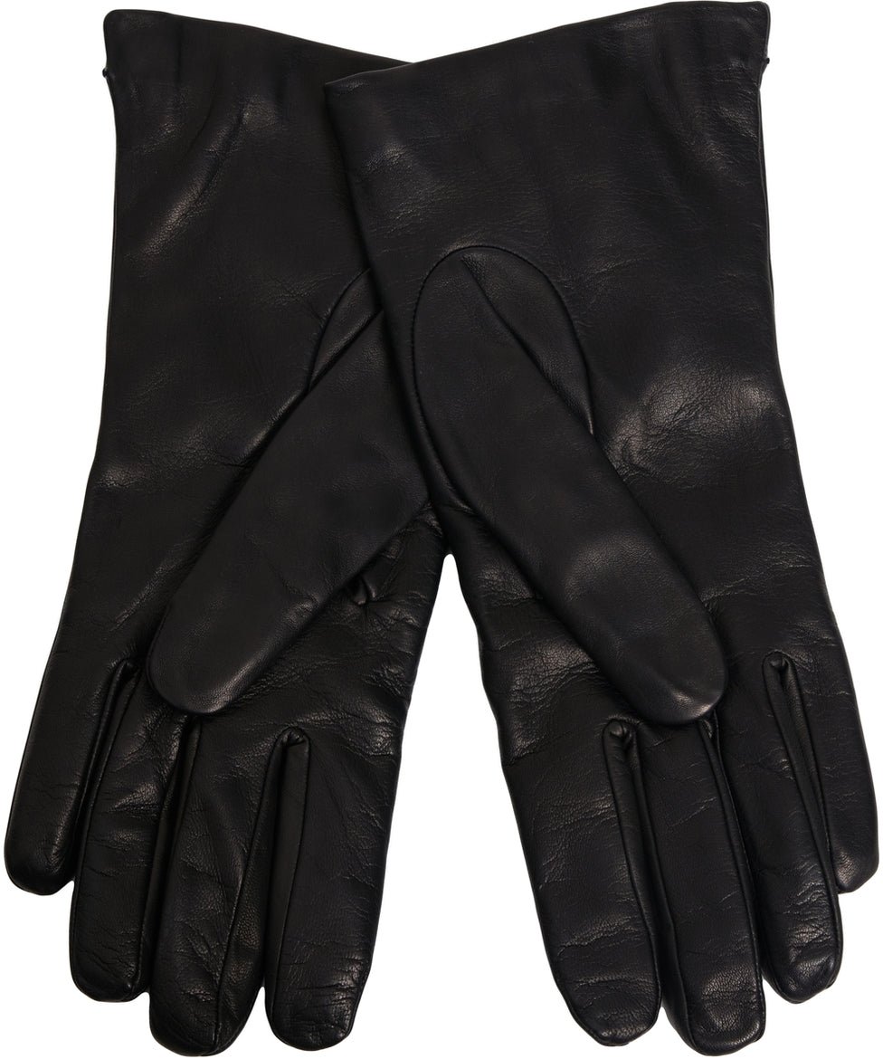 Moschino Leather gloves Zwart