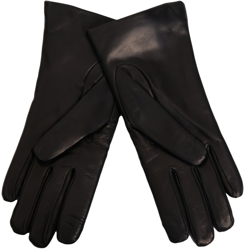 Moschino Leather gloves Zwart