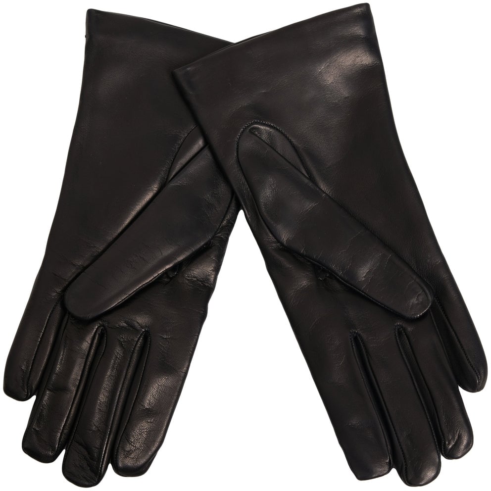 Moschino Leather gloves Zwart