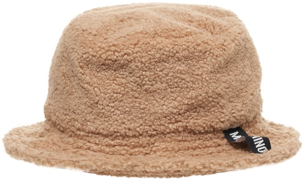Moschino Faux fur bucket hat Wit