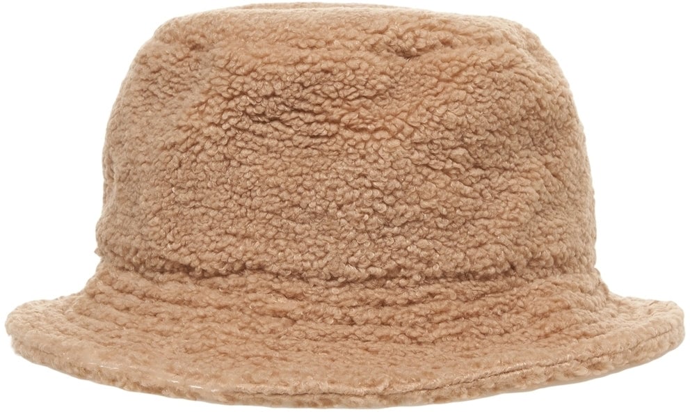 Moschino Faux fur bucket hat Wit