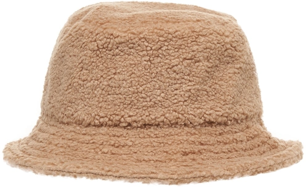 Moschino Faux fur bucket hat Beige