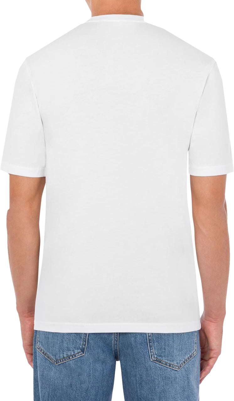 Moschino Moschino Upside Down Logo T-shirt Wit