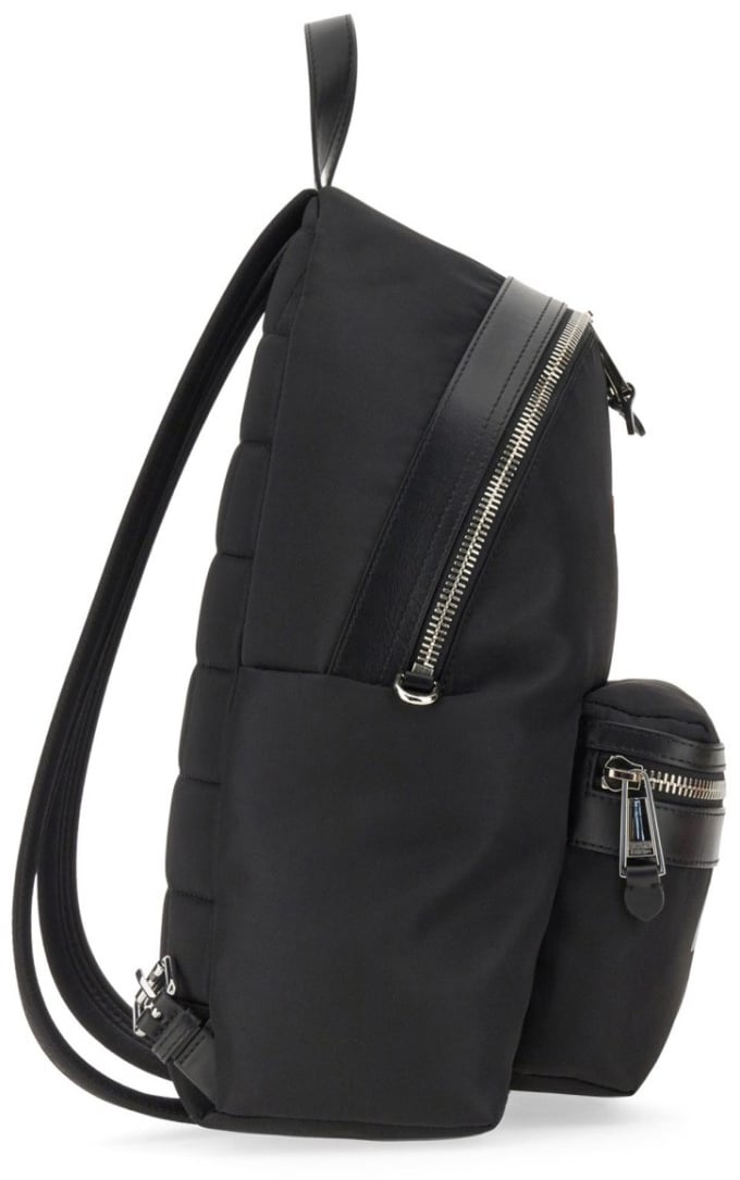 Moschino Large Backpack With Logo Zwart