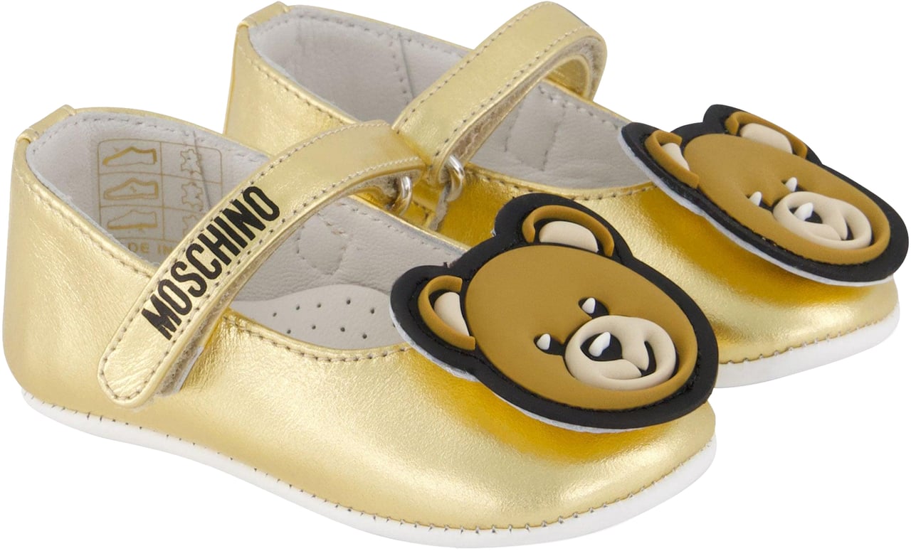 Moschino Moschino Baby Meisjes Schoenen In Goud Metallic