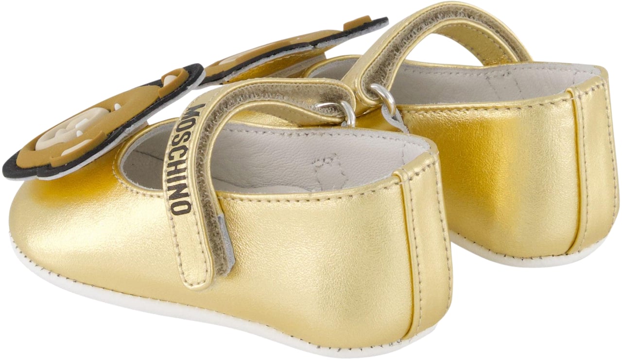 Moschino Moschino Baby Meisjes Schoenen In Goud Metallic