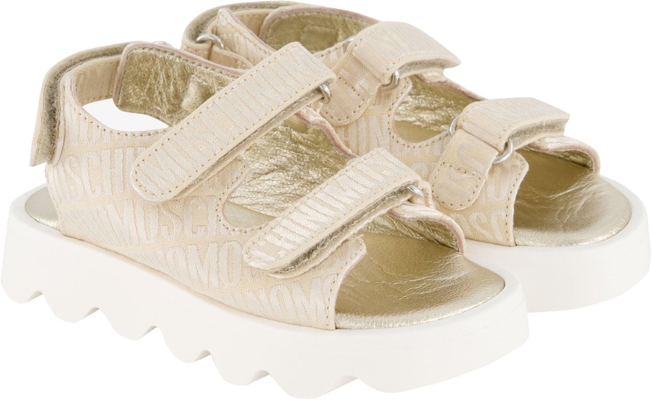 Moschino Moschino Unisex Sneakers In Beige Beige