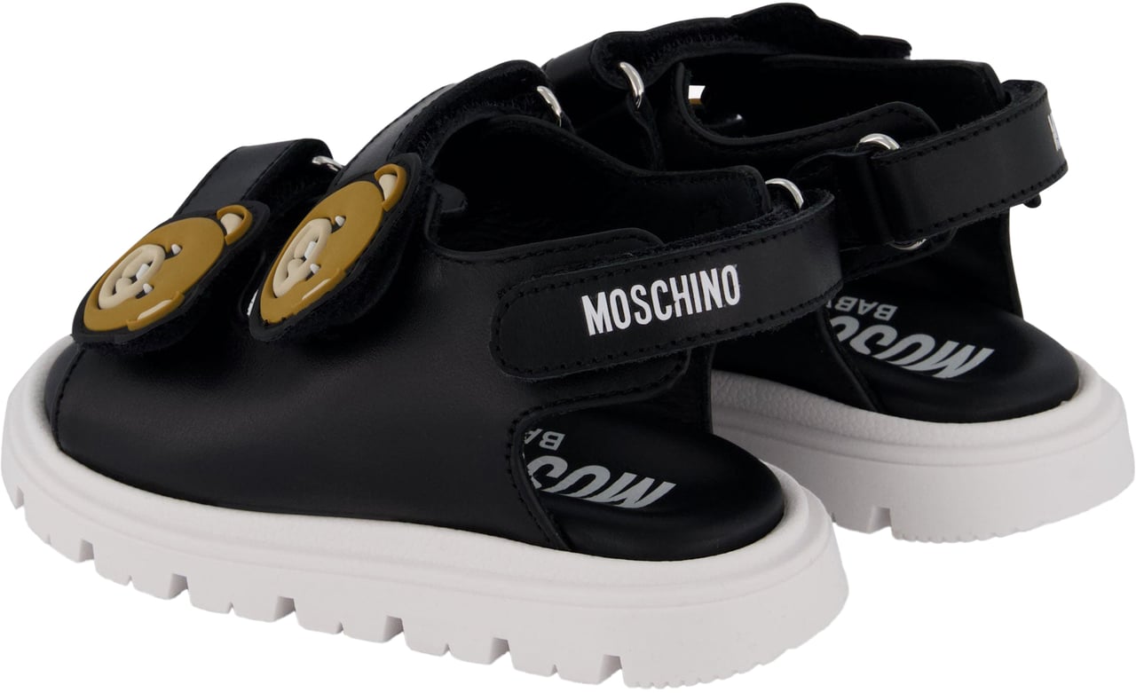 Moschino Moschino Unisex Sandalen In Zwart Zwart