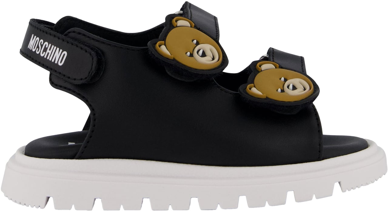 Moschino Moschino Unisex Sandalen In Zwart Zwart