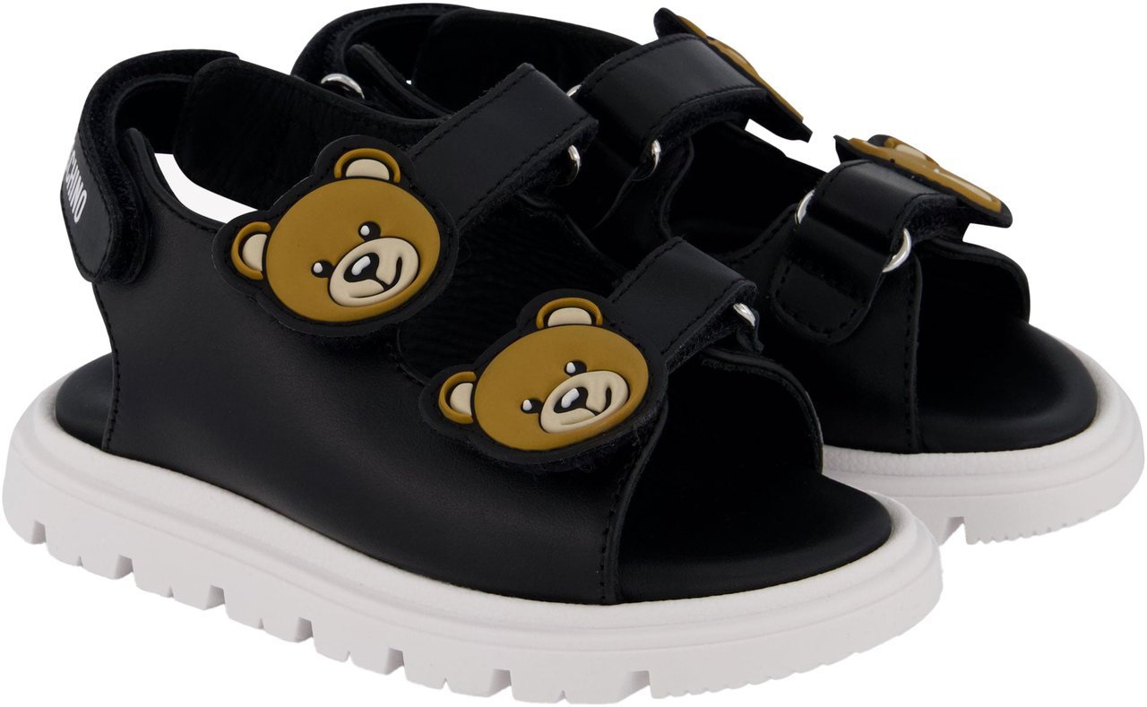 Moschino Moschino Unisex Sandalen In Zwart Zwart