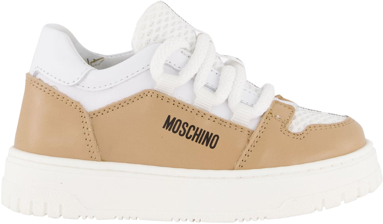 Moschino Moschino Unisex Sneakers In Beige Beige