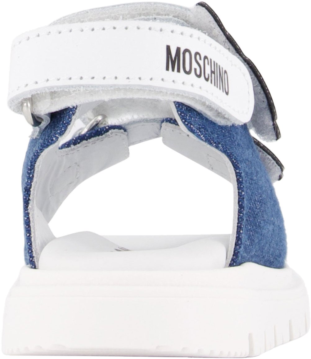 Moschino Moschino Unisex Sandalen In Jeans Blauw
