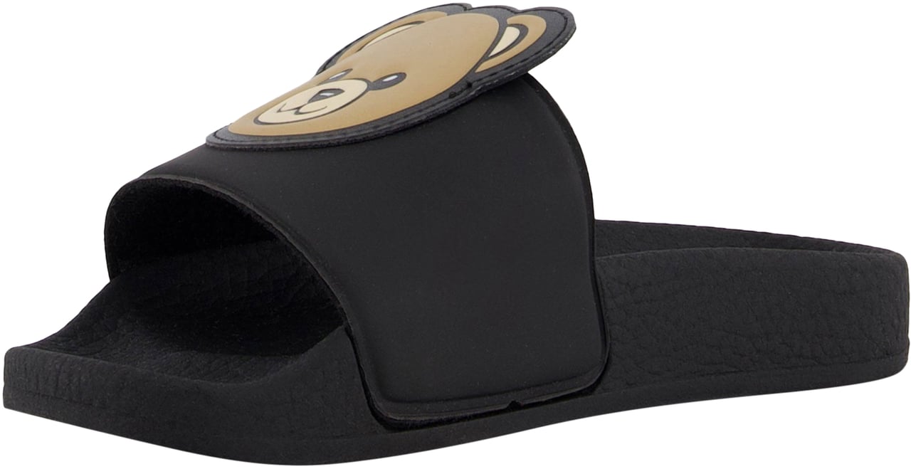 Moschino Moschino Unisex Slippers In Zwart Zwart